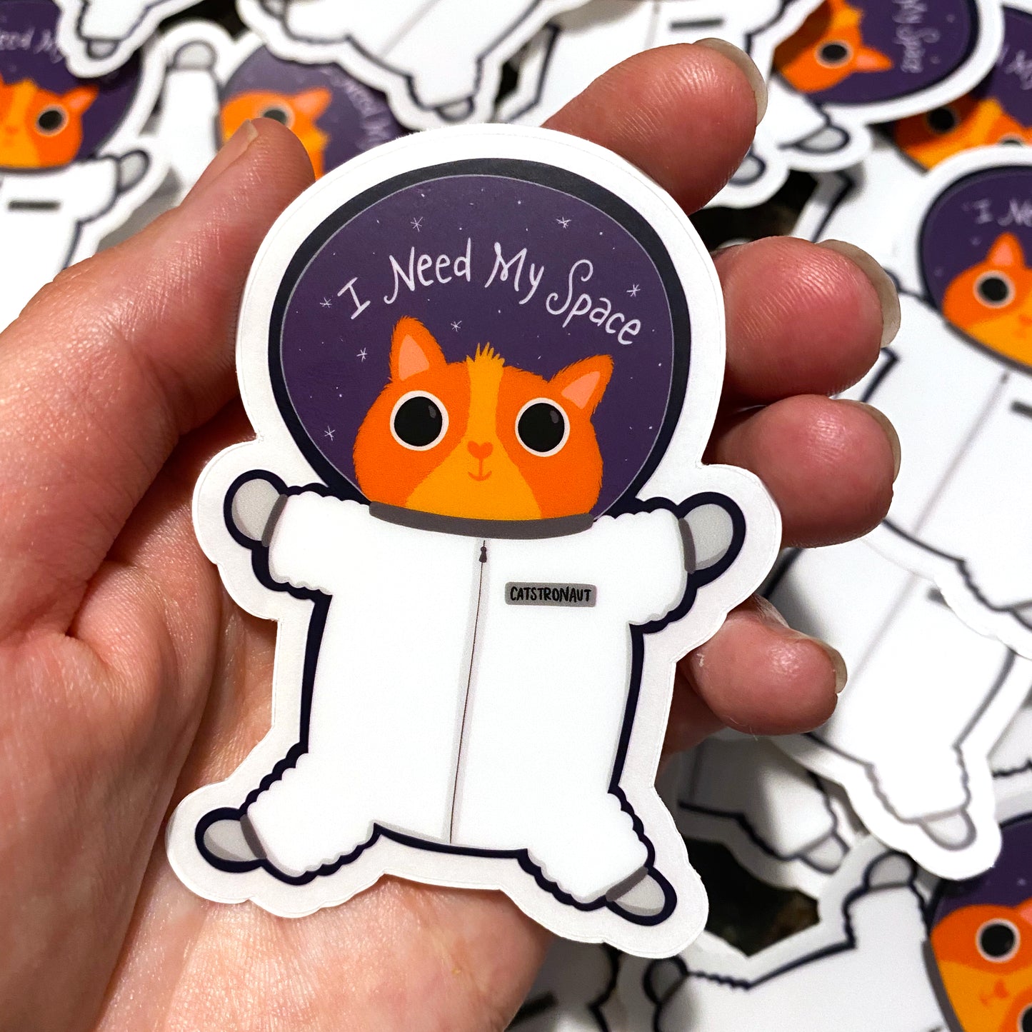 space cat sticker
