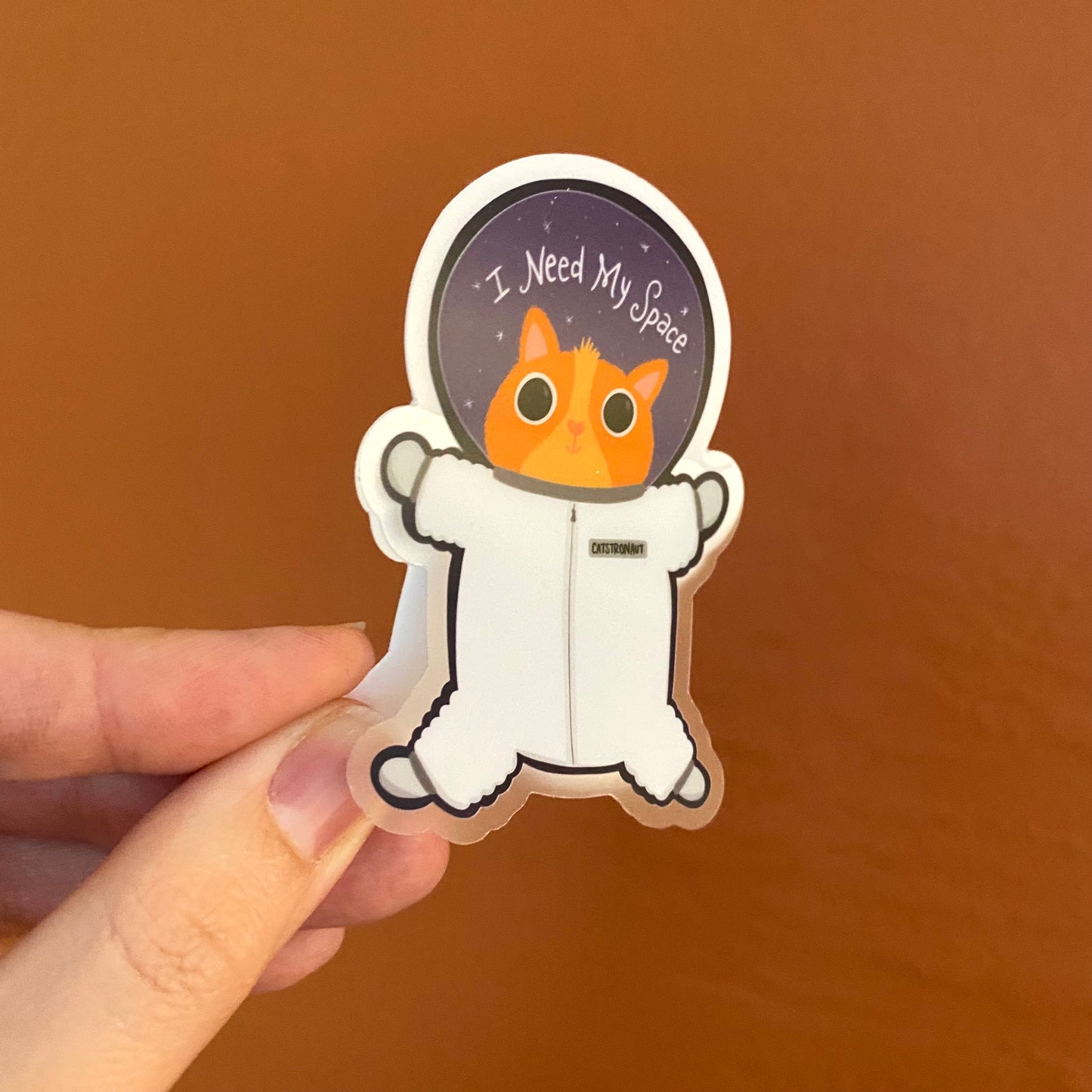 cat astronaut sticker