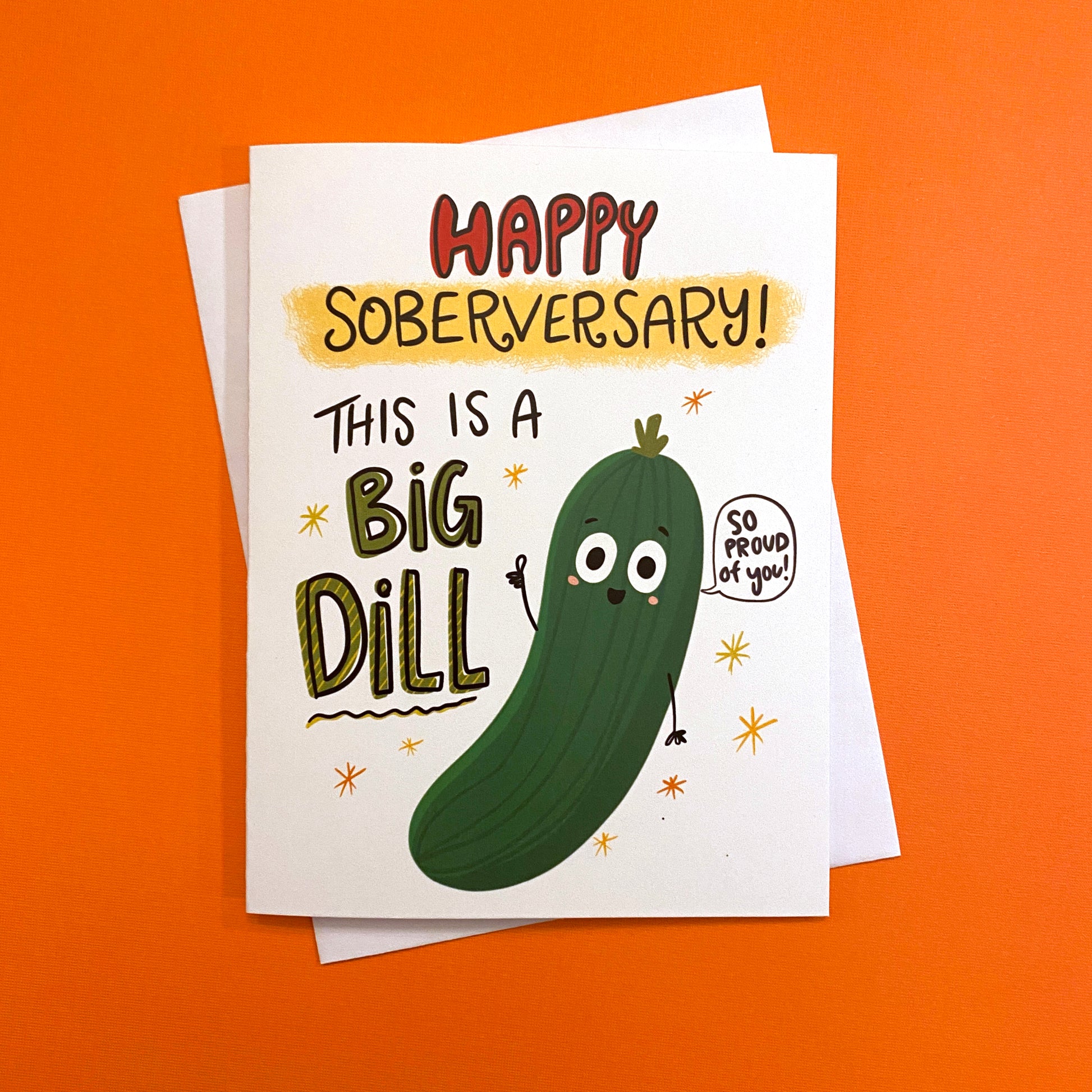 Congratulate someone on their sobriety milestone! Perfect for any type of soberversary. Size A2 greeting card (4.25" x 5.5") with envelope, blank Inside. All cards are designed and Illustrated with love by me, Anna Fox, and are printed at my friendly neighborhood print shop in Denver, CO.
