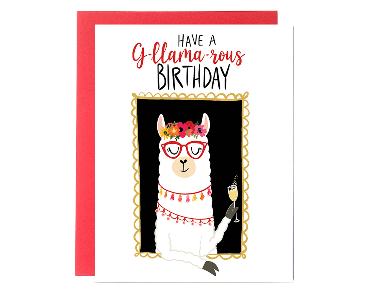 Llama Birthday Card, Llama Gifts, Llama Birthday Puns, Aunt Birthday Card, Animal Pun Card, Sister Birthday Card, Funny Birthday Card