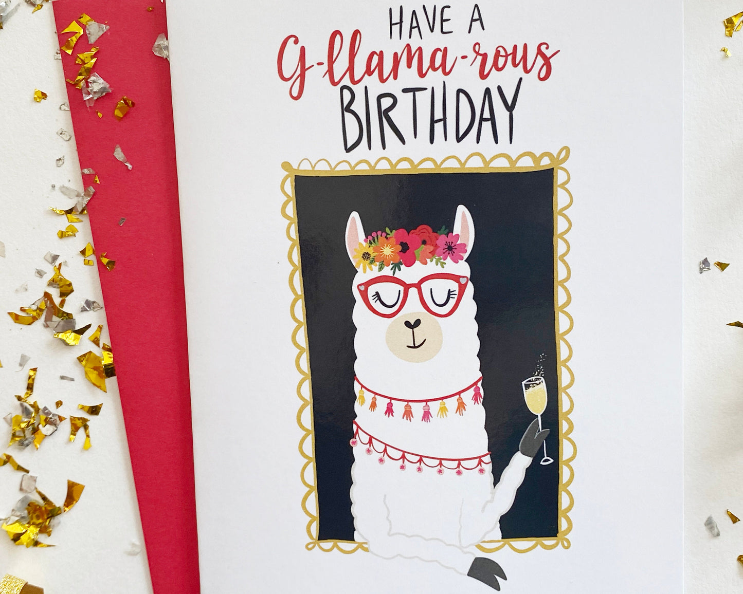 Llama Birthday Card, Llama Gifts, Llama Birthday Puns, Aunt Birthday Card, Animal Pun Card, Sister Birthday Card, Funny Birthday Card