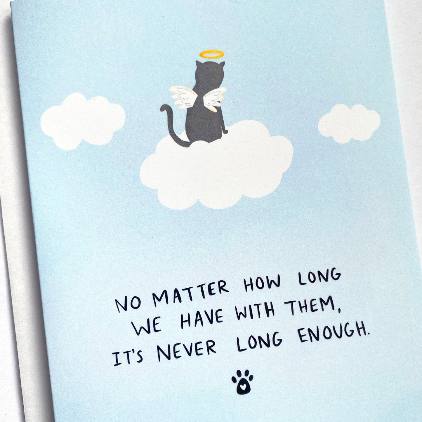 Loss of Cat Card, Cat Bereavement, Cat Sympathy Card, Cat Condolences Card, Cat Memorial Card, Anniversary of Cat Loss Card, Pet Loss Card