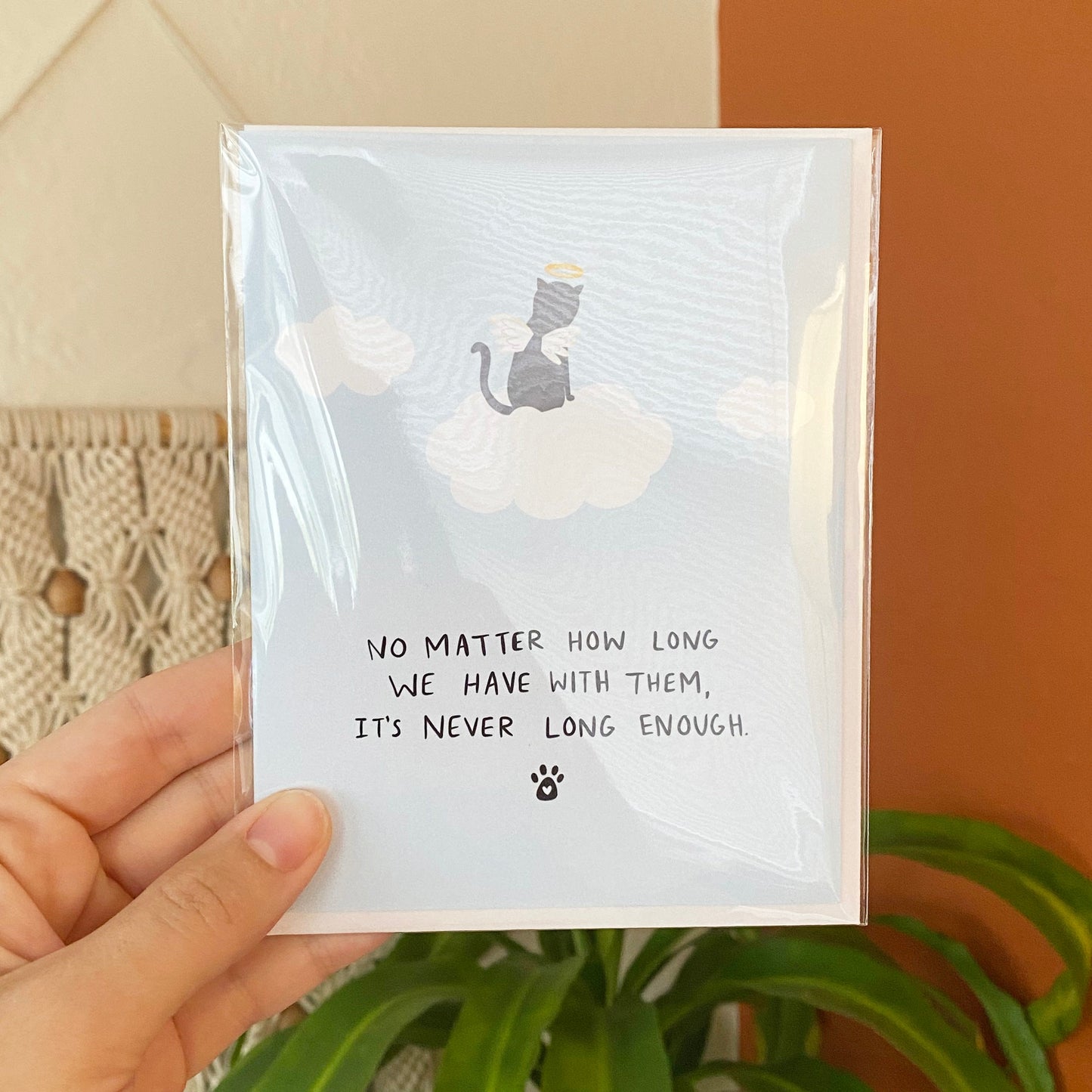 Loss of Cat Card, Cat Bereavement, Cat Sympathy Card, Cat Condolences Card, Cat Memorial Card, Anniversary of Cat Loss Card, Pet Loss Card