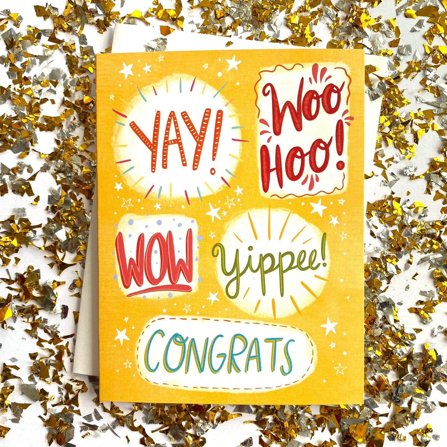 Congratulations Card, Congrats Card, Celebratory Card, Cute congratulations greeting card