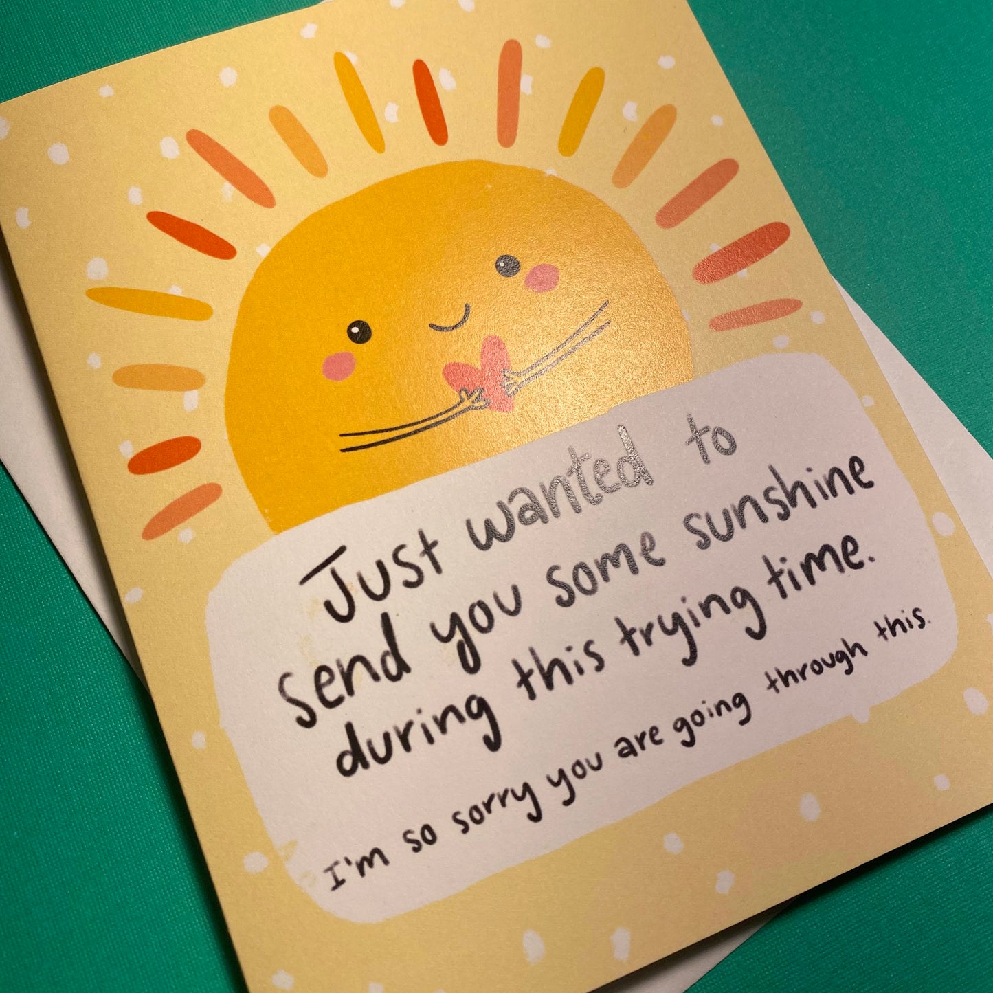 Sending Sunshine Card, Get Well Soon Card, Encouragement Cards,Thinking of you Card, Cancer Card