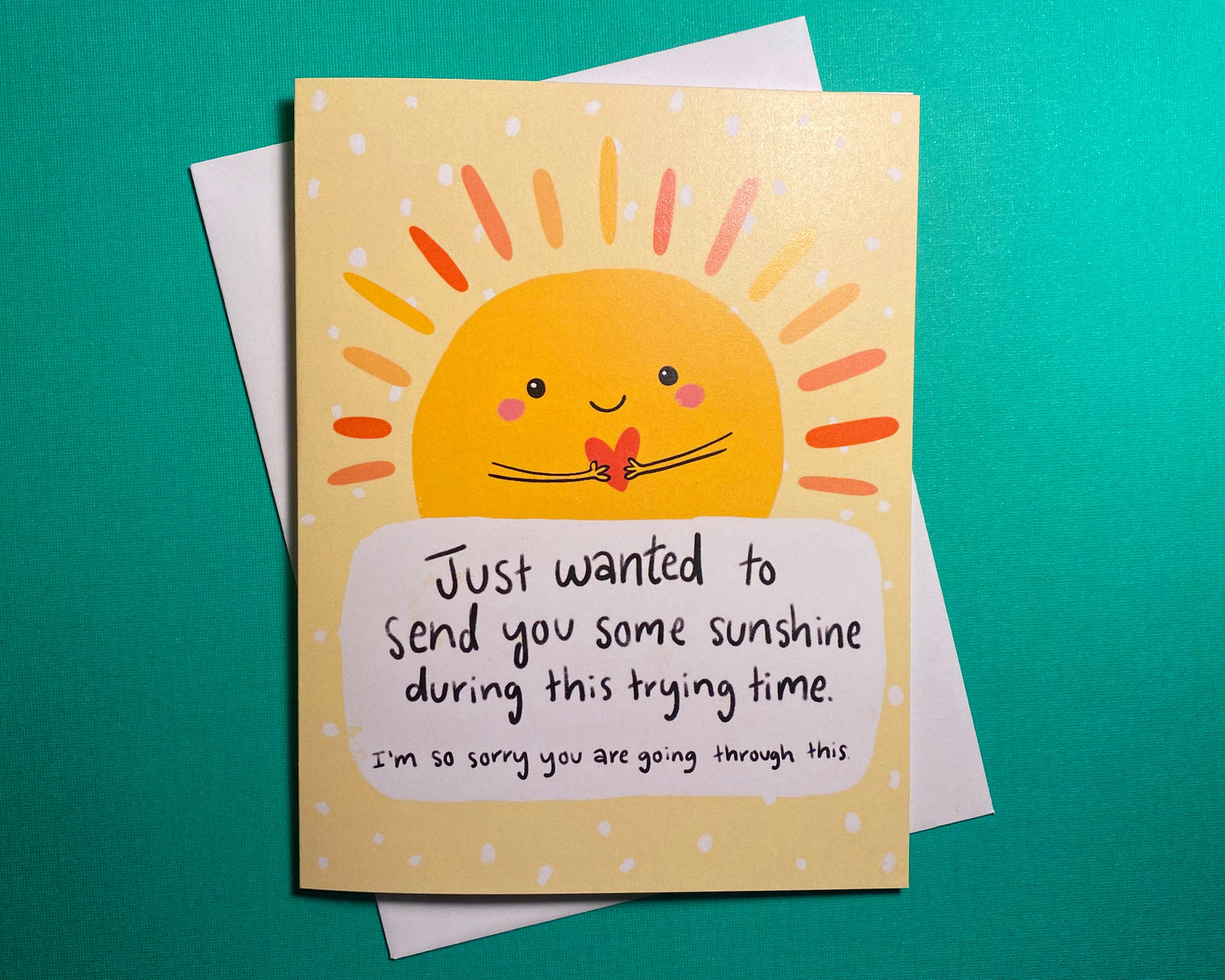 Sending Sunshine Card, Get Well Soon Card, Encouragement Cards,Thinking of you Card, Cancer Card