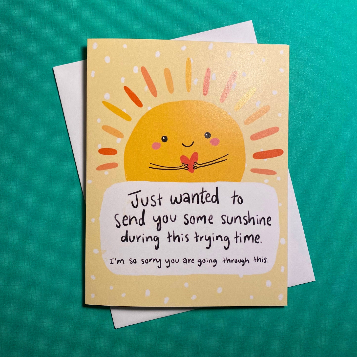 Sending Sunshine Card, Get Well Soon Card, Encouragement Cards,Thinking of you Card, Cancer Card