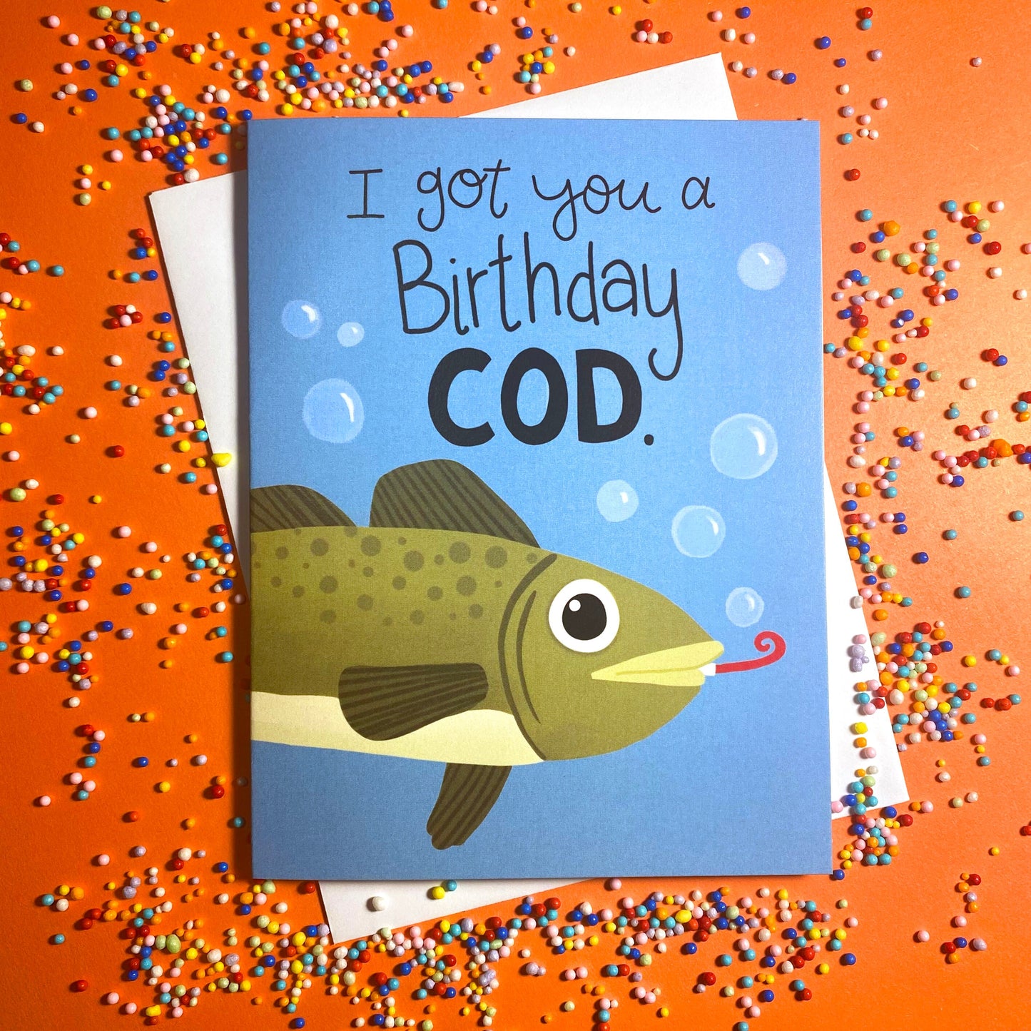 Funny Birthday Card For Him, husband birthday card, Men birthday card with fish, grandpa birthday, happy birthday, bday card boyfriend