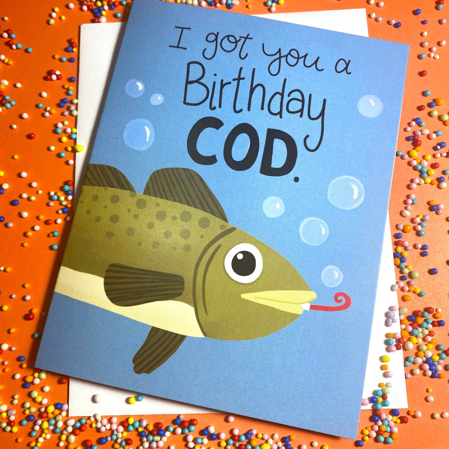 Funny Birthday Card For Him, husband birthday card, Men birthday card with fish, grandpa birthday, happy birthday, bday card boyfriend