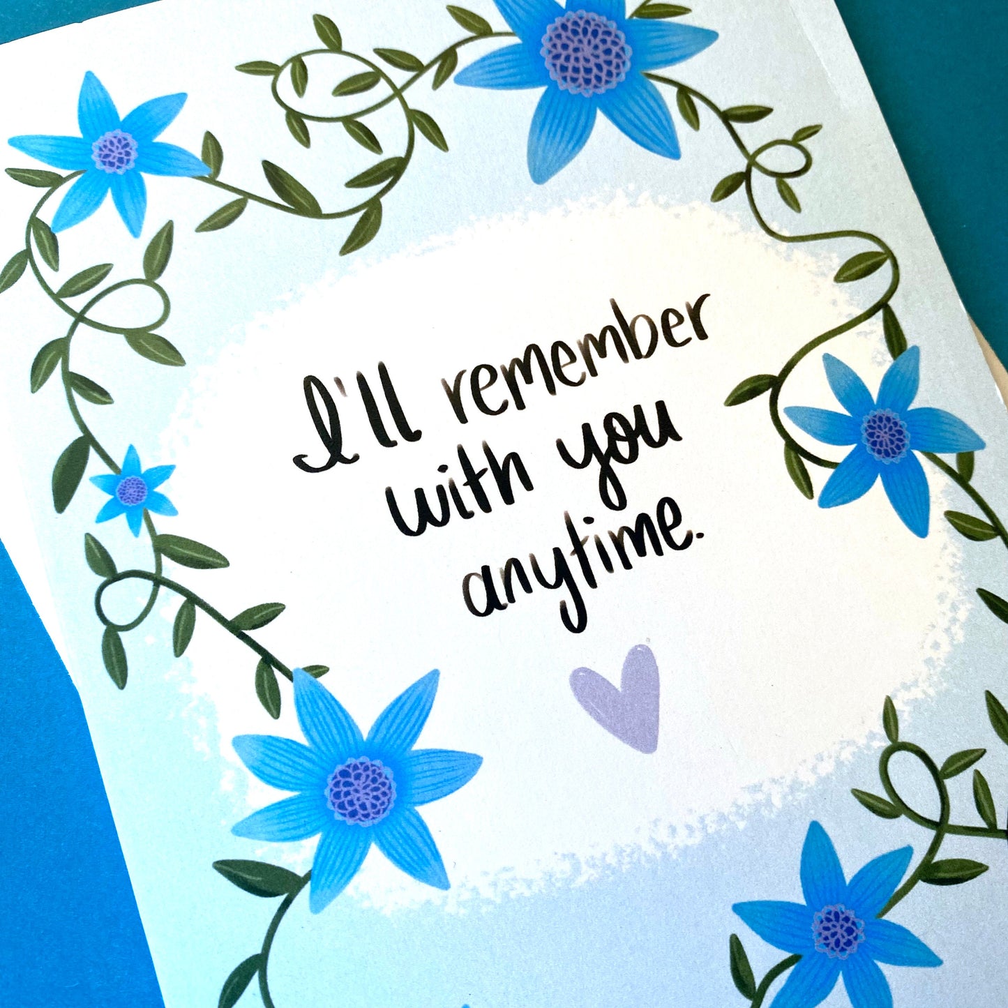 Sympathy Card, Condolence Card, Death Anniversary, Here for you Card, Grief Cards, Loss of Husband Card, Loss of Child Card, Support Card