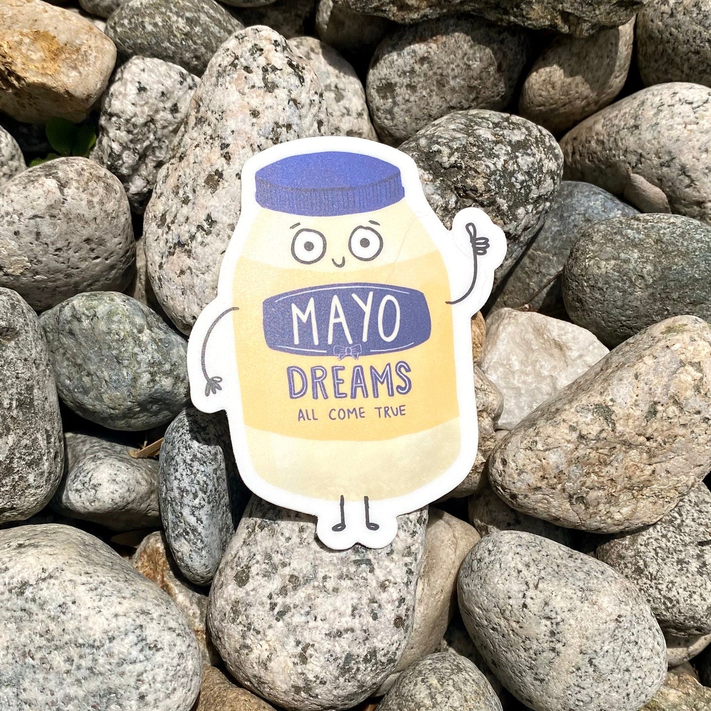 Mayo Sticker, Mayonnaise, Punny stickers, mayonnaise gift, Mayo, Funny Food Stickers, Vinyl Waterproof Die Cut Sticker, Mayo Dreams Sticker