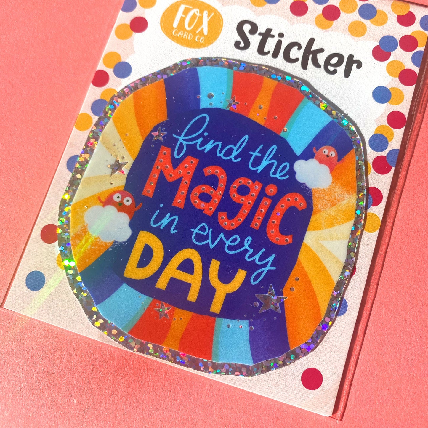 Find the Magic Sticker, Glittery Stickers, sparkly stickers, magical sticker, stickers magic, find your magic, glitter magic sticker