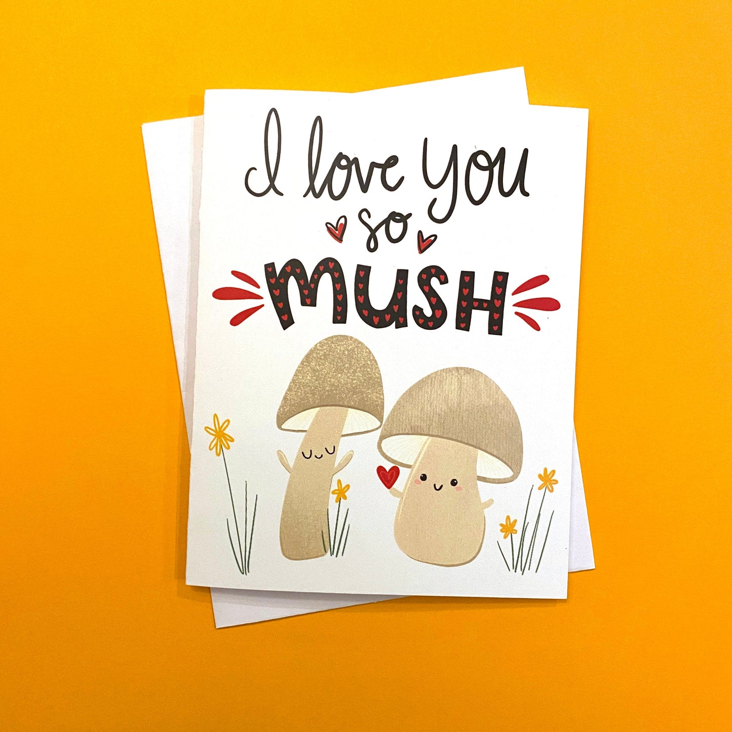 Mushroom Valentines Day Card, Cute Valentine Card, I Love You Card, Sweet Valentines Day Card, Valentines day Card for boyfriend