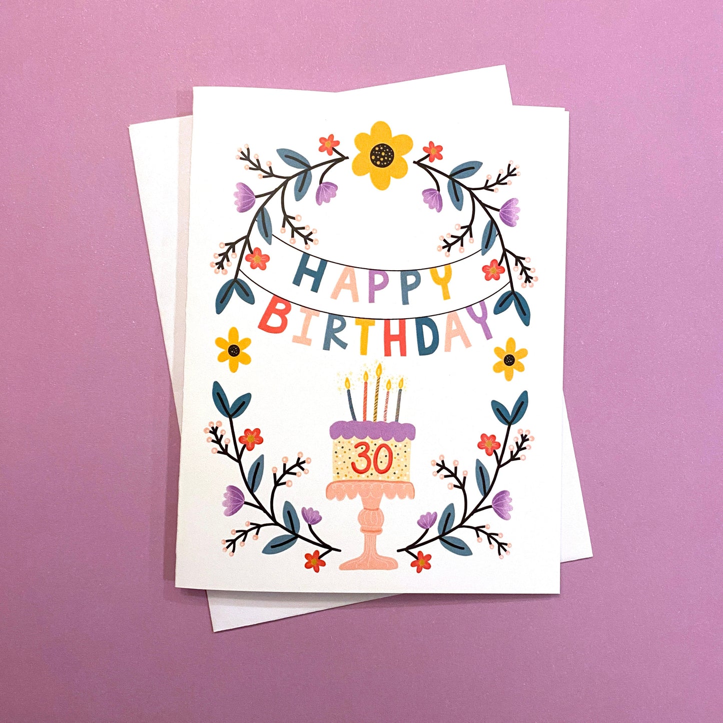 30th Birthday Card for her, 30 birthday card, happy 30th birthday card, Cute 30th birthday card for daughter, 30th birthday girl