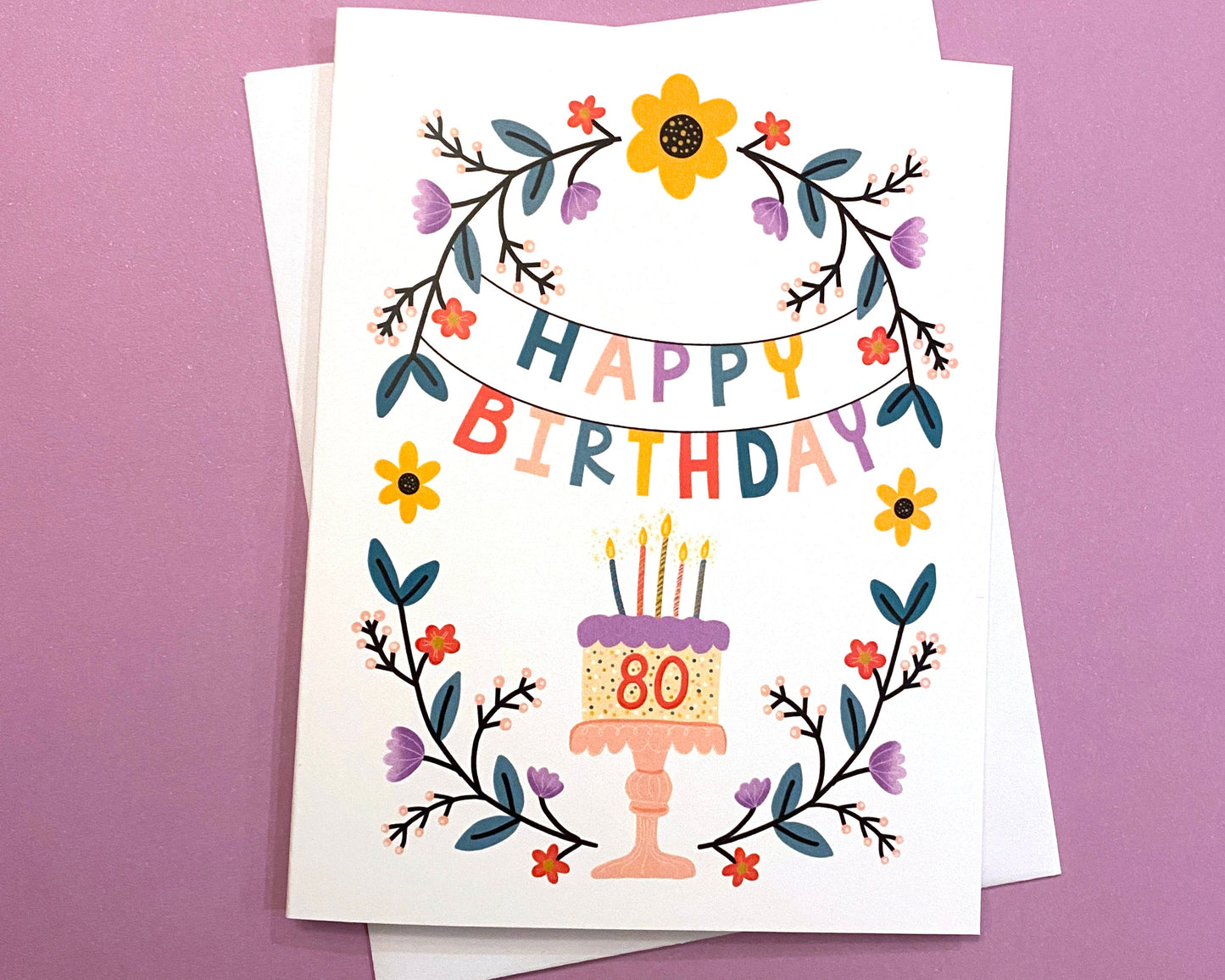 80th Birthday Card, 80 birthday card, 80th birthday mom, 80th bday, happy 80th birthday cards, 80 bday, 80th birthday gift