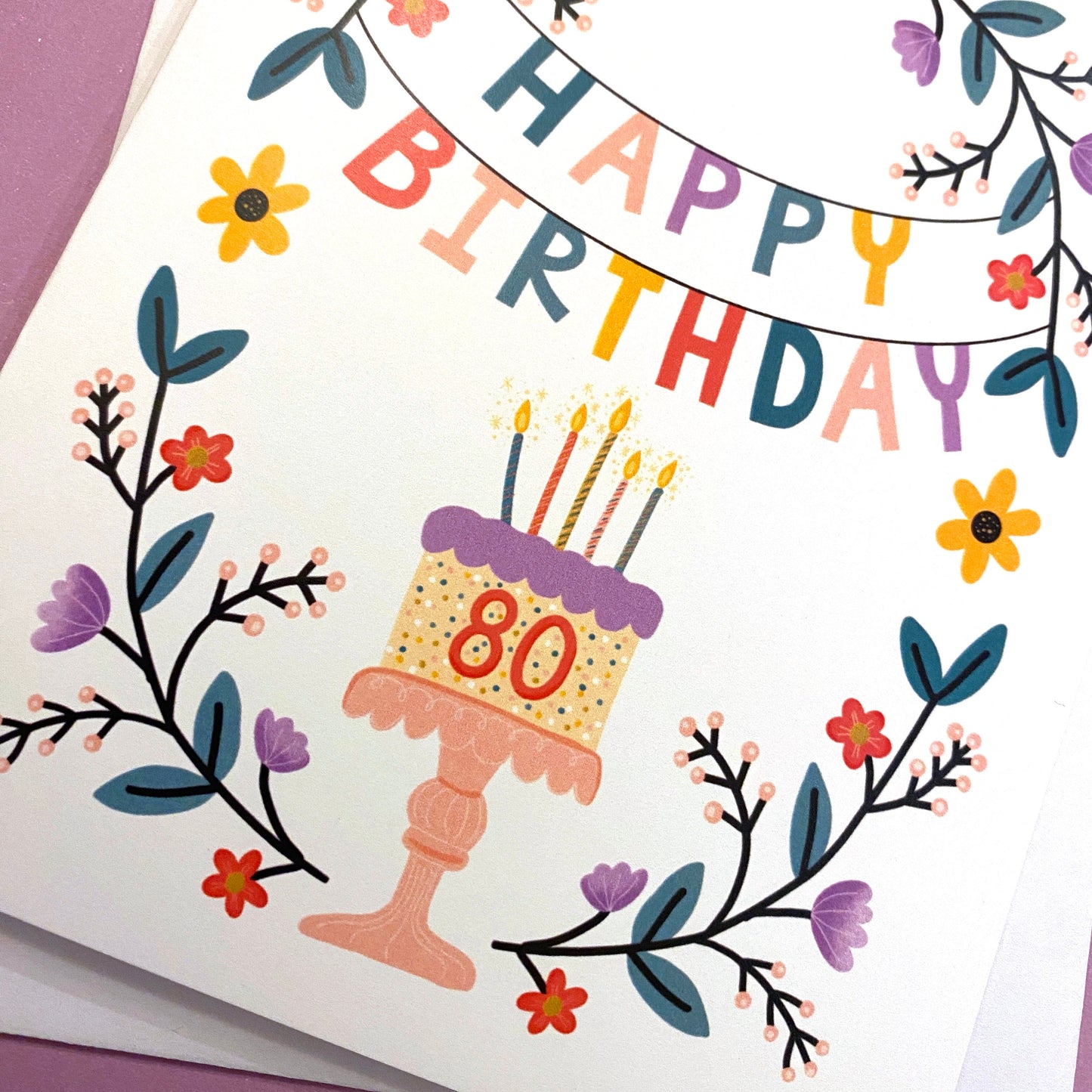 80th Birthday Card, 80 birthday card, 80th birthday mom, 80th bday, happy 80th birthday cards, 80 bday, 80th birthday gift