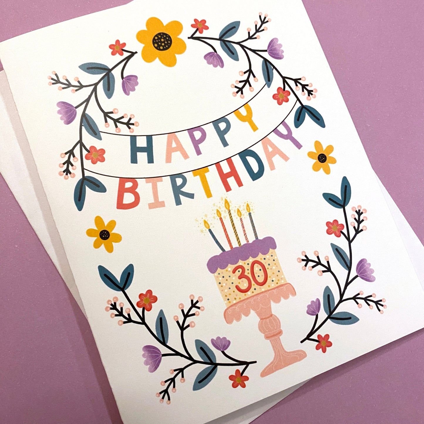 30th Birthday Card for her, 30 birthday card, happy 30th birthday card, Cute 30th birthday card for daughter, 30th birthday girl