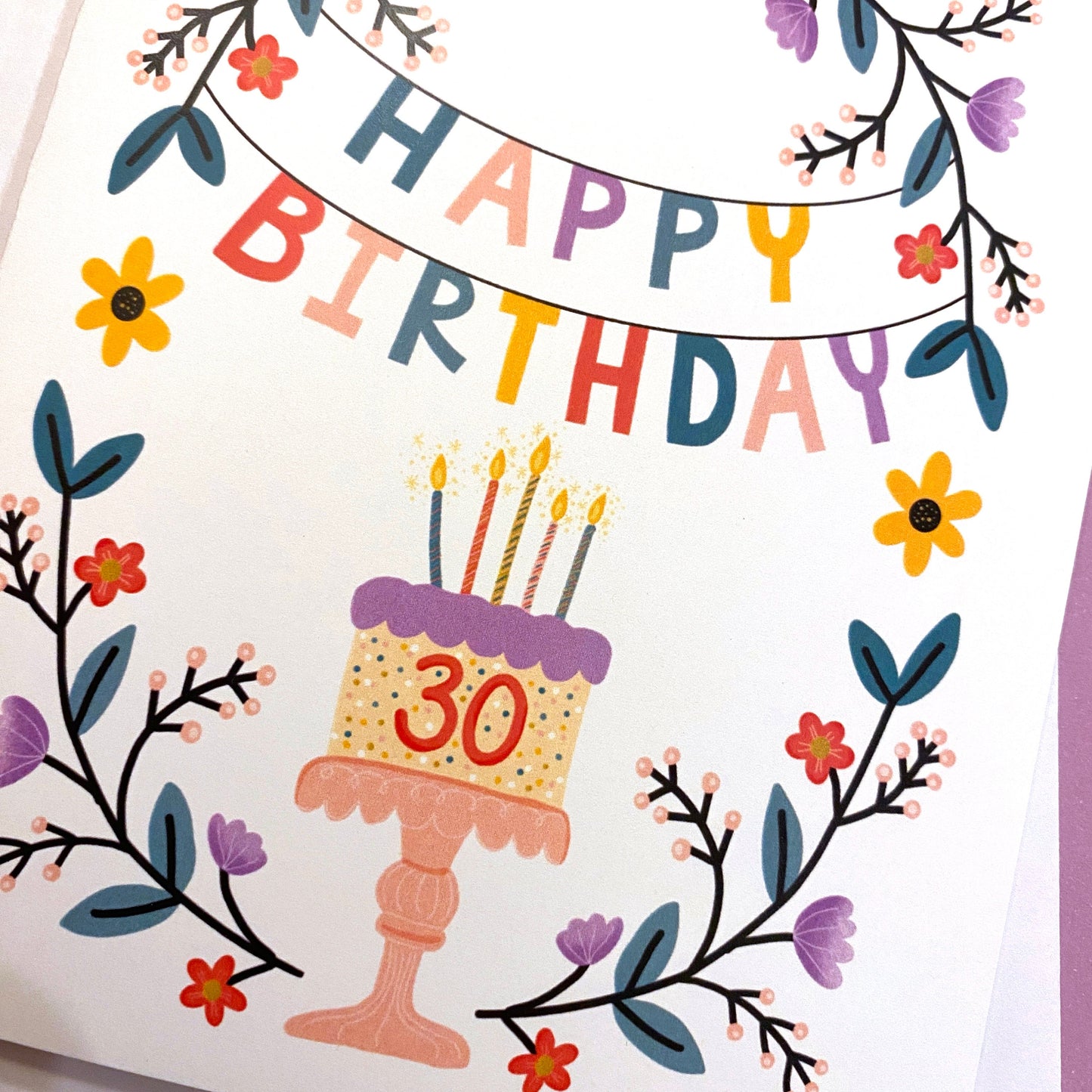 30th Birthday Card for her, 30 birthday card, happy 30th birthday card, Cute 30th birthday card for daughter, 30th birthday girl