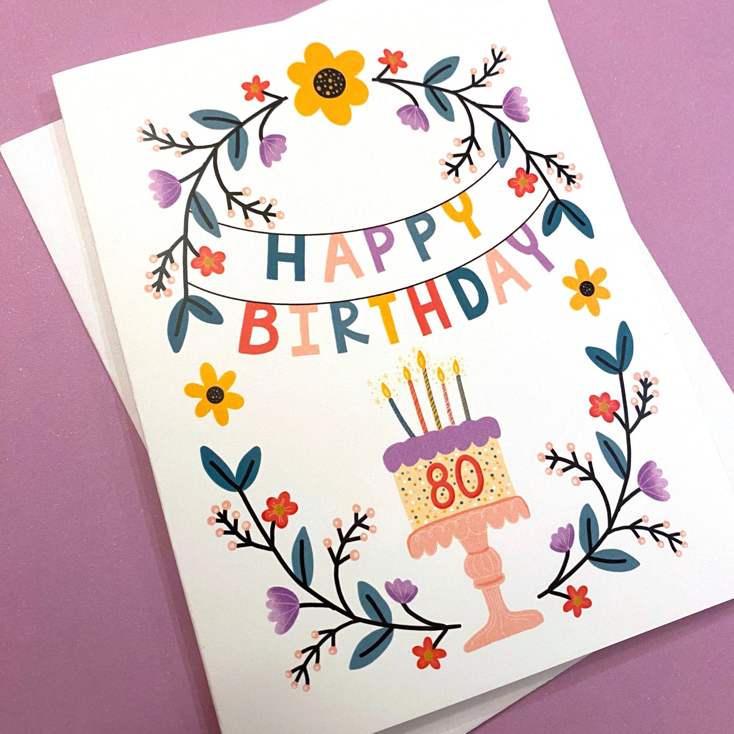 80th Birthday Card, 80 birthday card, 80th birthday mom, 80th bday, happy 80th birthday cards, 80 bday, 80th birthday gift