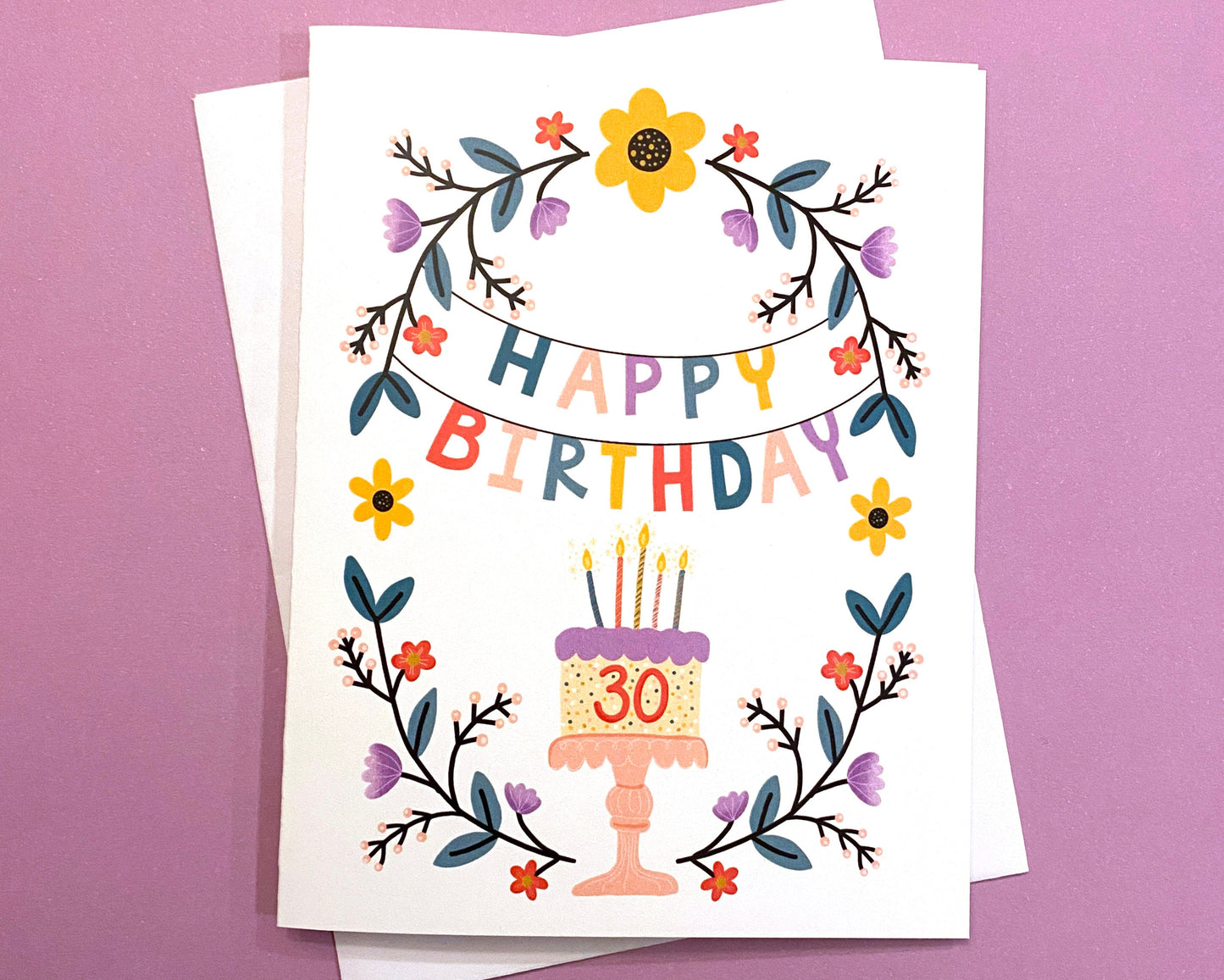 30th Birthday Card for her, 30 birthday card, happy 30th birthday card, Cute 30th birthday card for daughter, 30th birthday girl