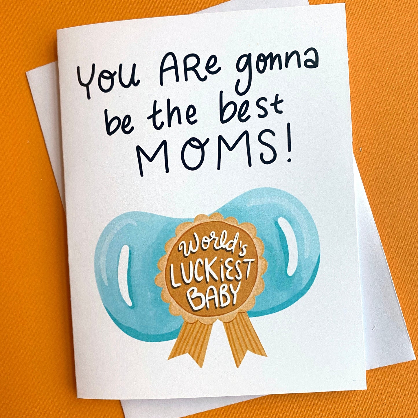 New Baby Card for Two Moms, Card For Two Moms, Lesbian Moms to be, Lesbian Baby Shower Gift Two Moms, Lesbian Baby Card, Two Moms Club