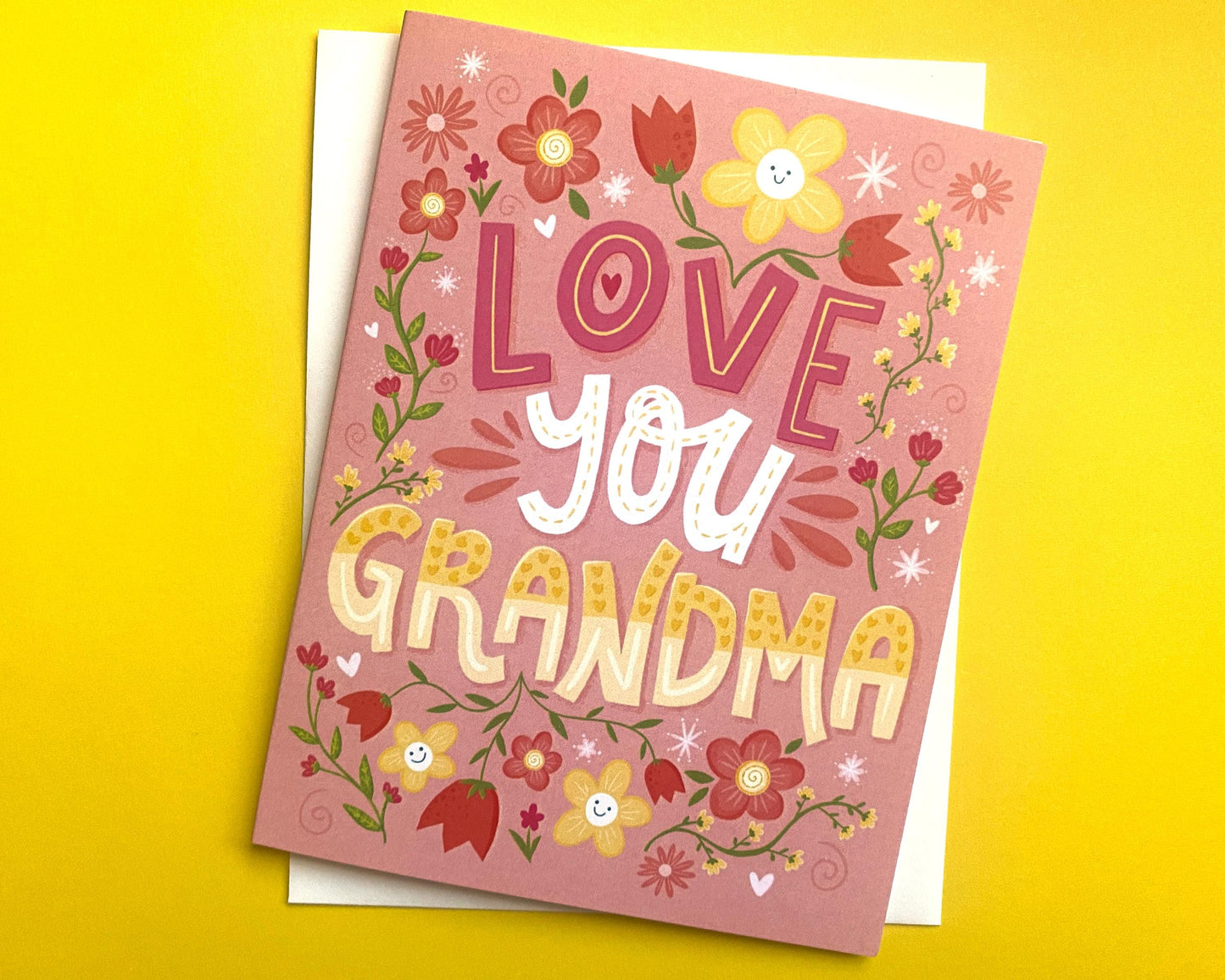 Love You Grandma Card, Grandma Birthday Card, Grandparents Day Card, Grandma Greeting Card, Grandmother Card from Granddaughter