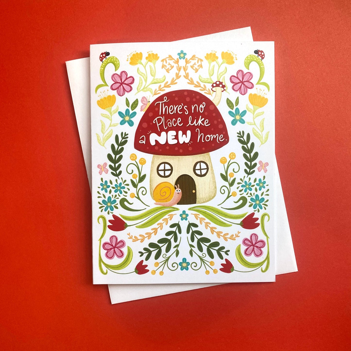 New home greeting card, Mushroom Housewarming Card, New House Cards, Moving Card, happy New Home Card, Congrats New Home, House Warming Card