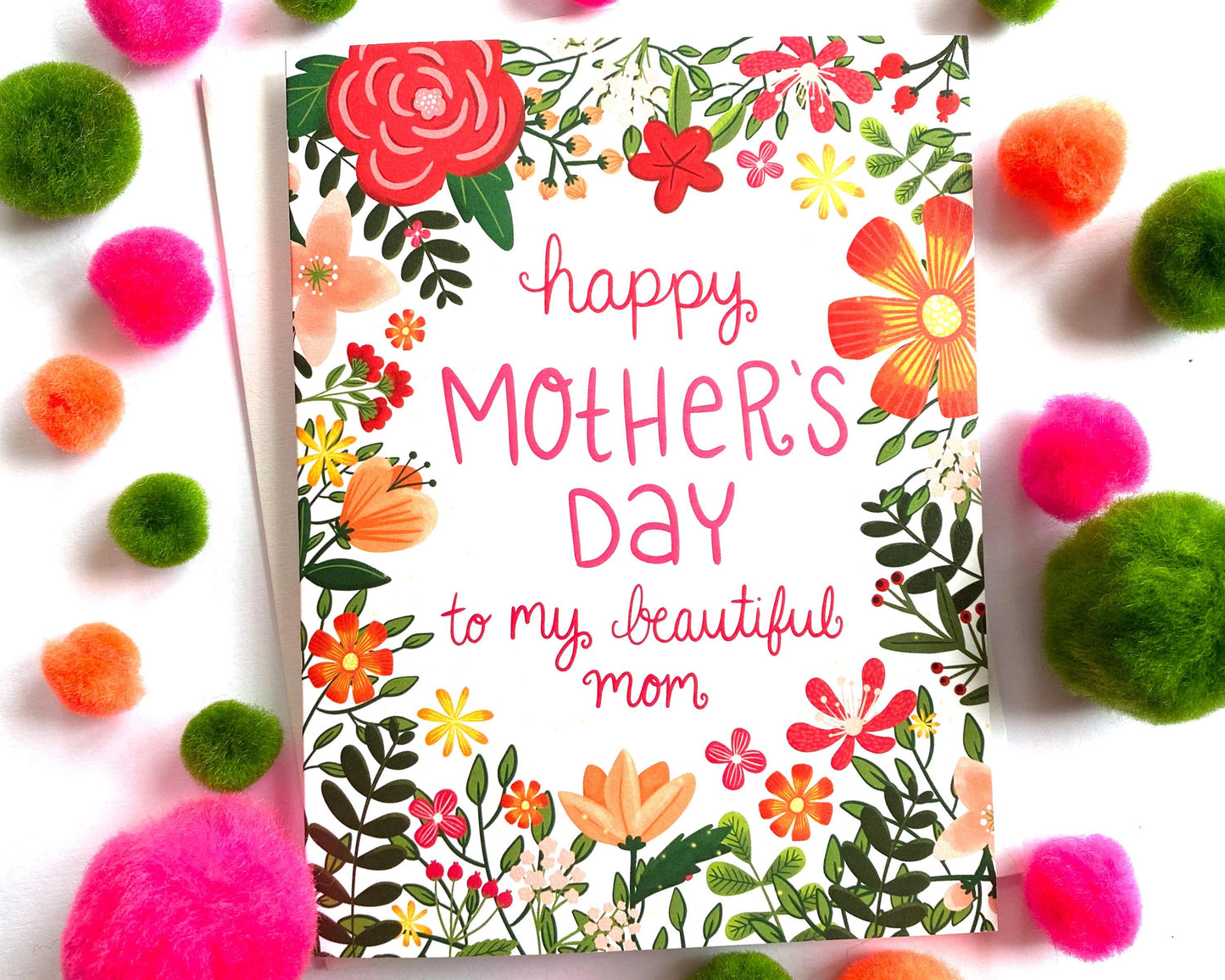 Beautiful Mom Mother's Day Card, Meaningful Gifts for mom, Mothers Day Gift, Happy Mothers Day Card from Daughter, Cards For Mom