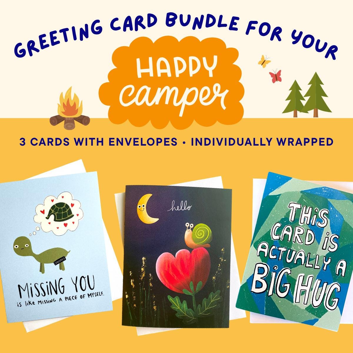 Camp Mail, Letters From Home, Summer Camp Card Bundle, Camp Note Cards for Campers from mom, Cards to Send to Kids at Camp Care Package