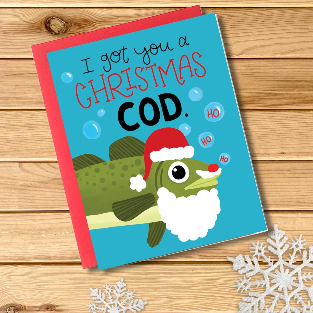 Christmas Holiday Cards Set of 6 - whimsical holiday cards, animal greeting card set