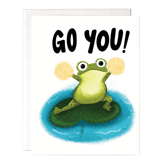 Congratulations Greeting Card: Go You - Hooray You did it - Great Job Gift