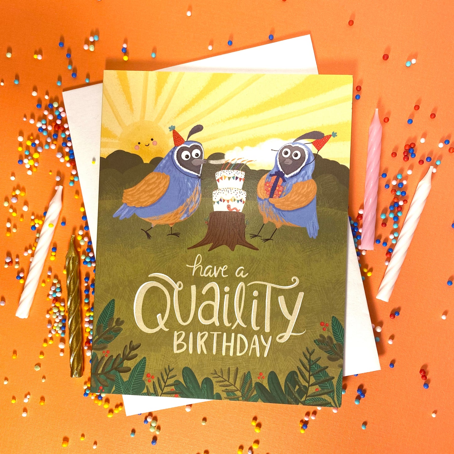 bird birthday card