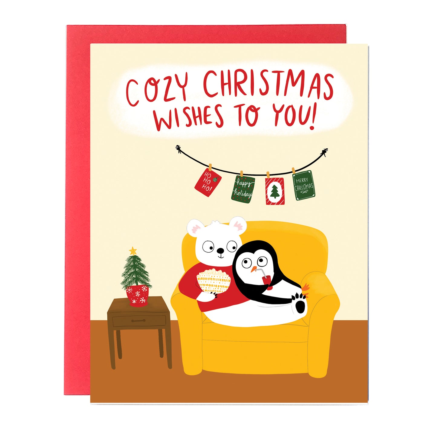 polar bear christmas card