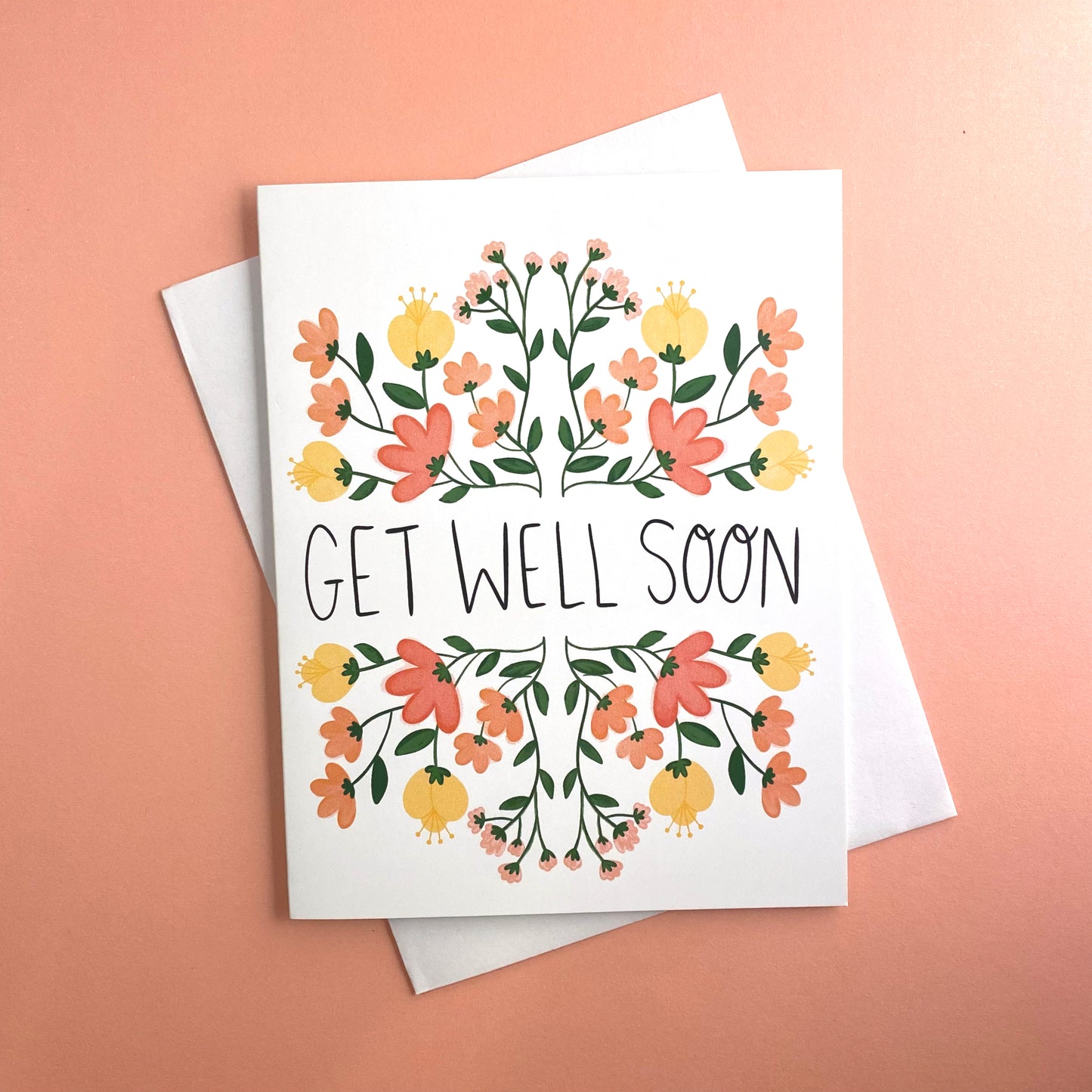 flower get well soon card