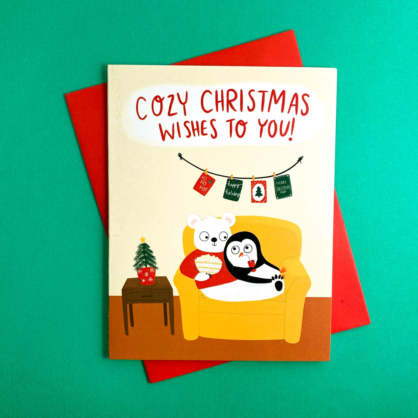 penguin christmas card