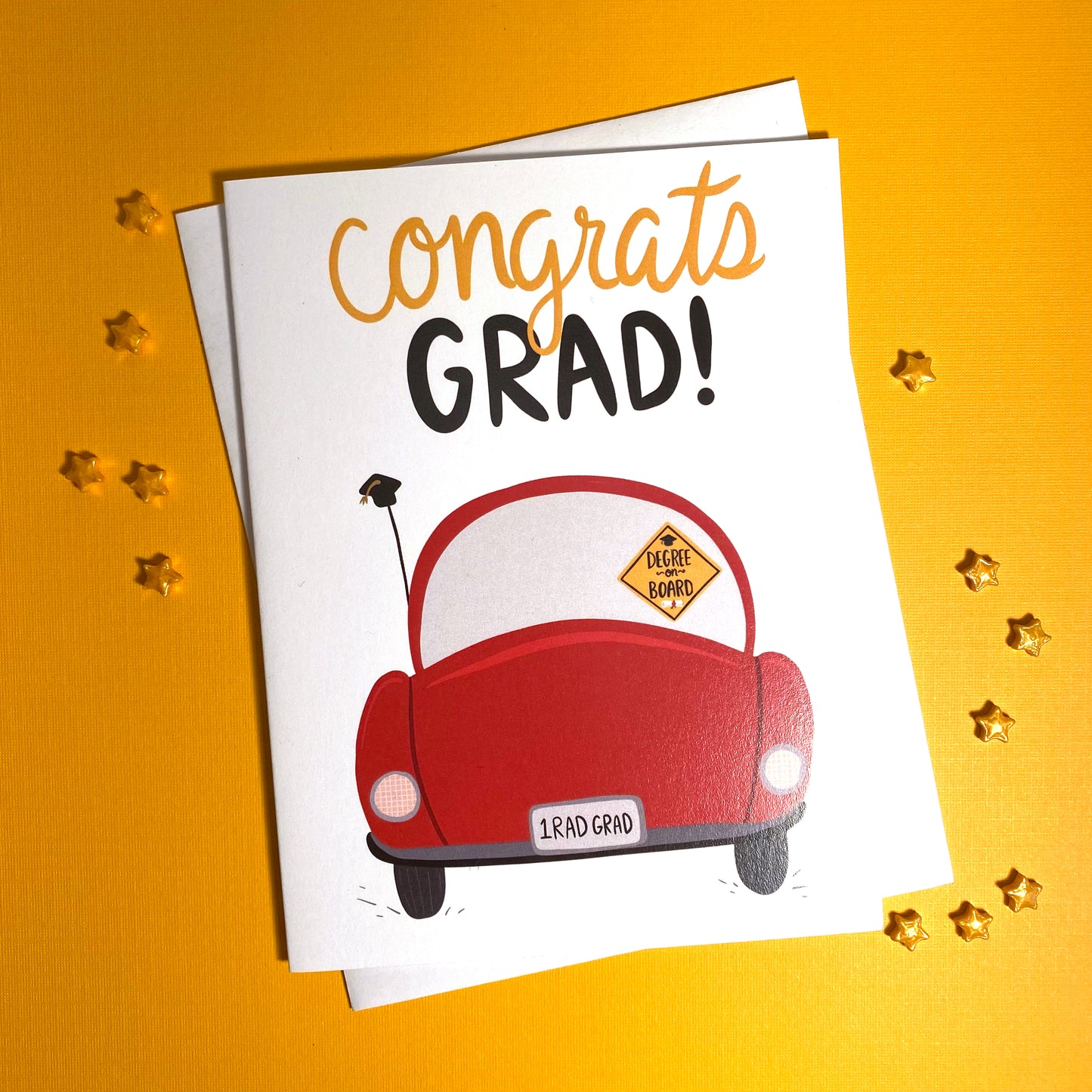 Degree on Board Graduation Card