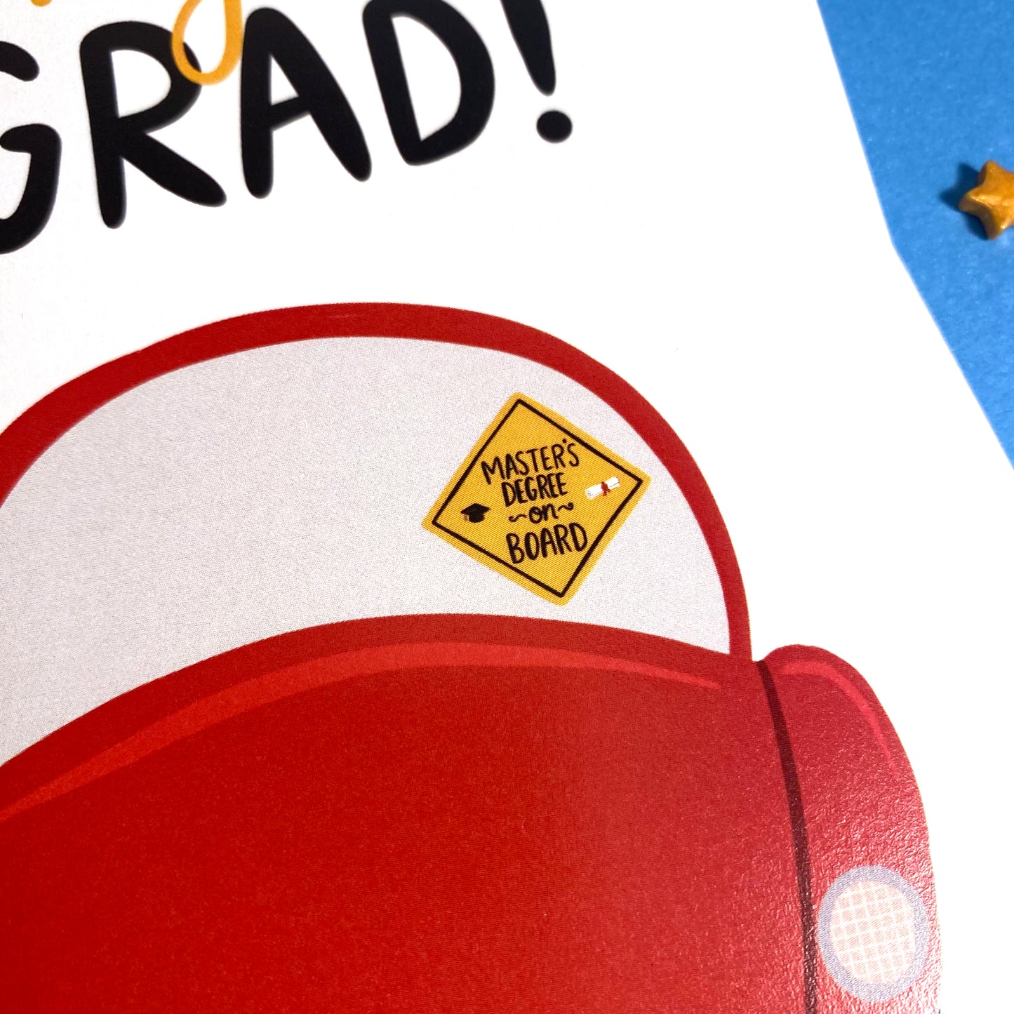 Degree on Board Graduation Card
