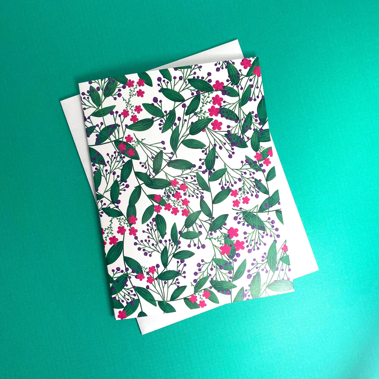 flower art note cards