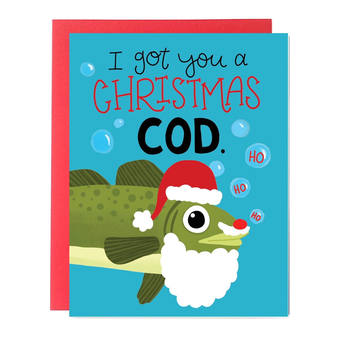 coastal christmas card