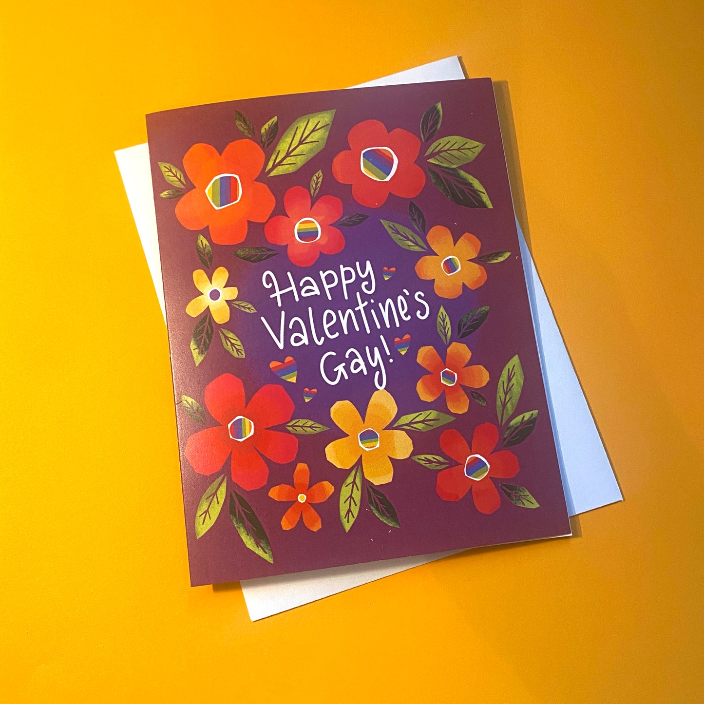 Rainbow LGBTQ Valentine's Day Card