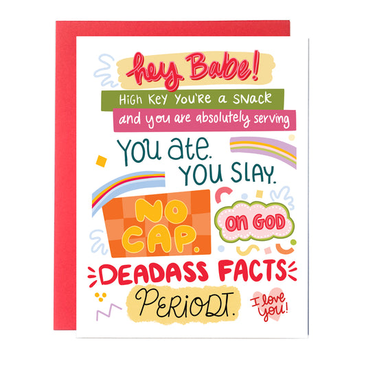 Gen Z Slang Funny Valentine's Day Card