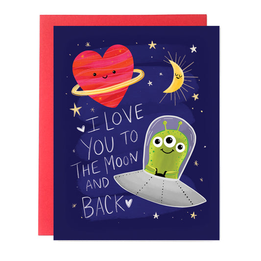 Love You To The Moon and Back Card