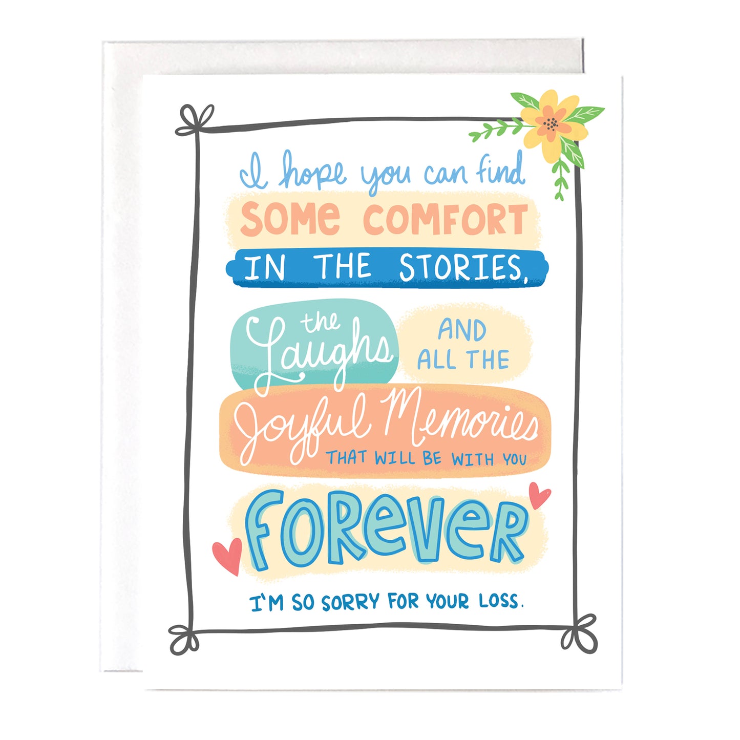Heartfelt Sympathy Card: Comfort and Memories