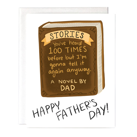 Dad Novel Fathers Day Card