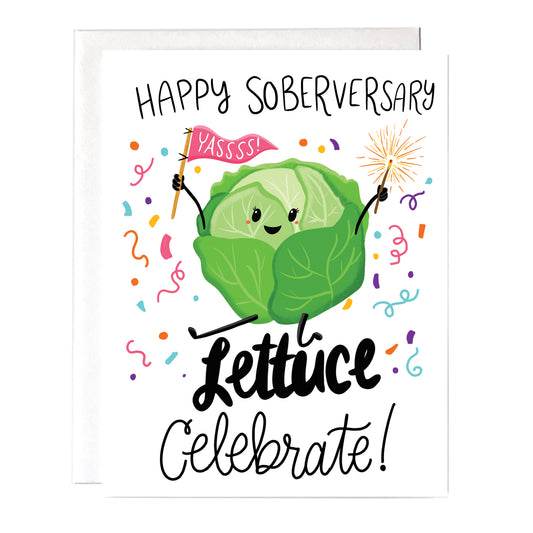 Lettuce Celebrate Sobriety Card