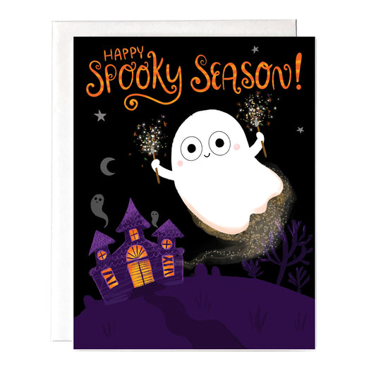 Spooky Season Ghost Halloween Card