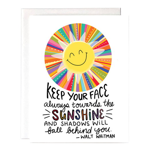 Sunshine Quote Encouragement Card