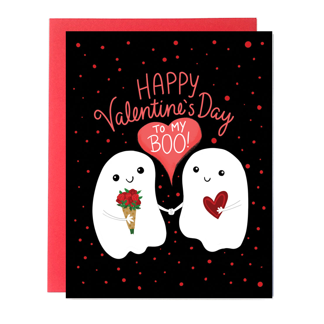 Ghosts Valentine's Day Card