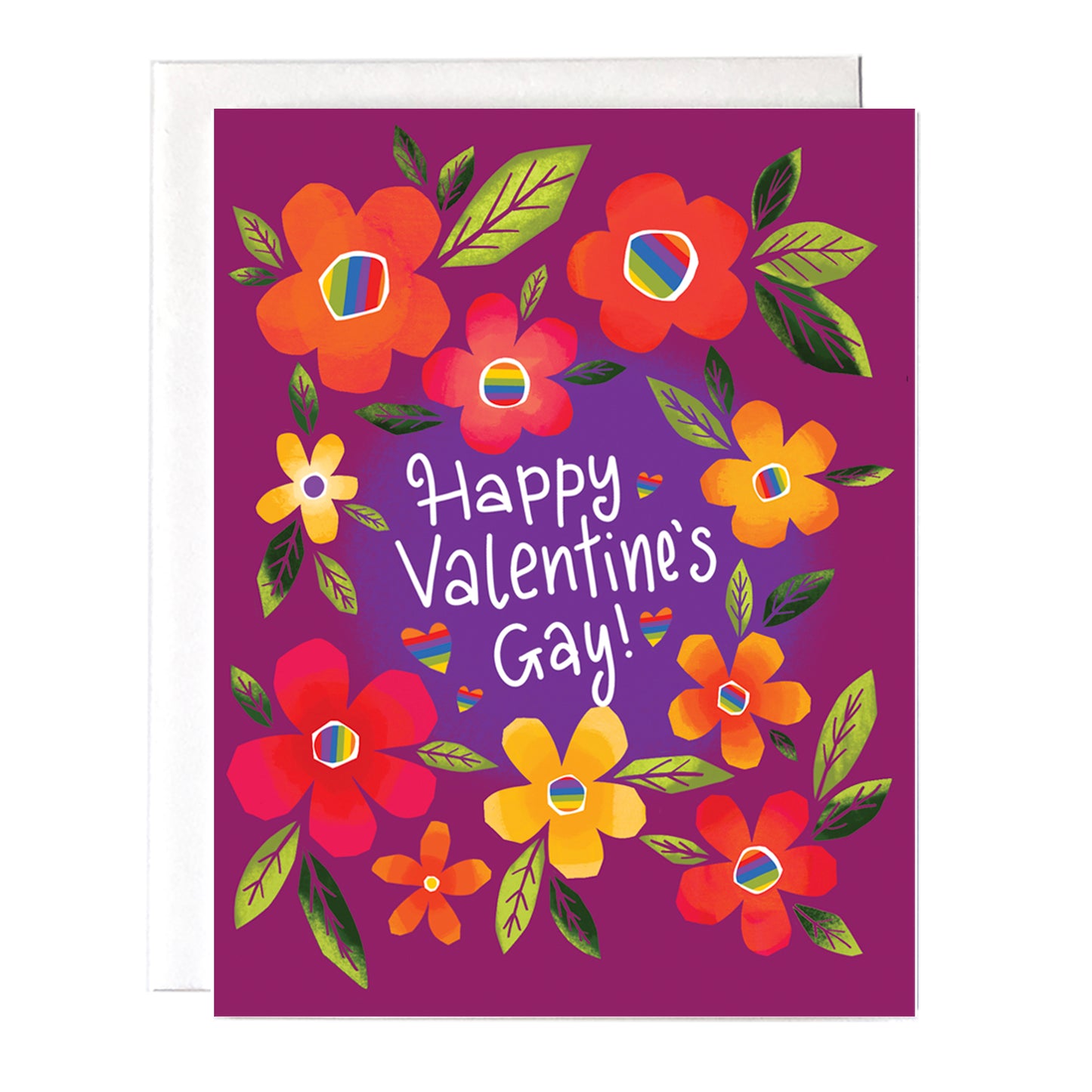 Rainbow LGBTQ Valentine's Day Card