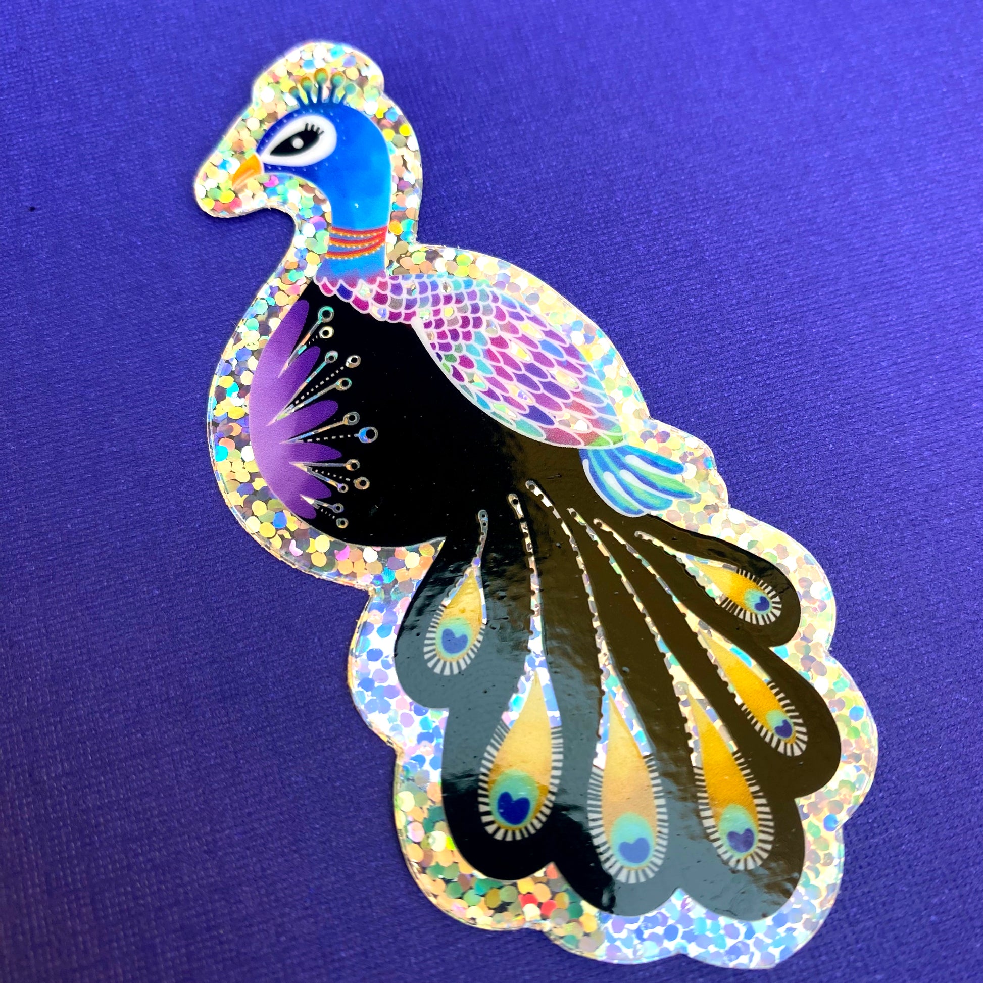 glitter peacock